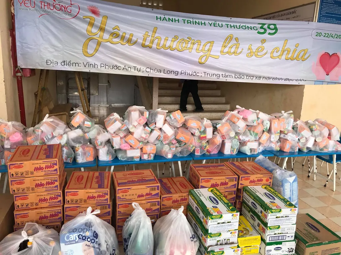 Quà tặng được chuẩn bị cho chuyến đi